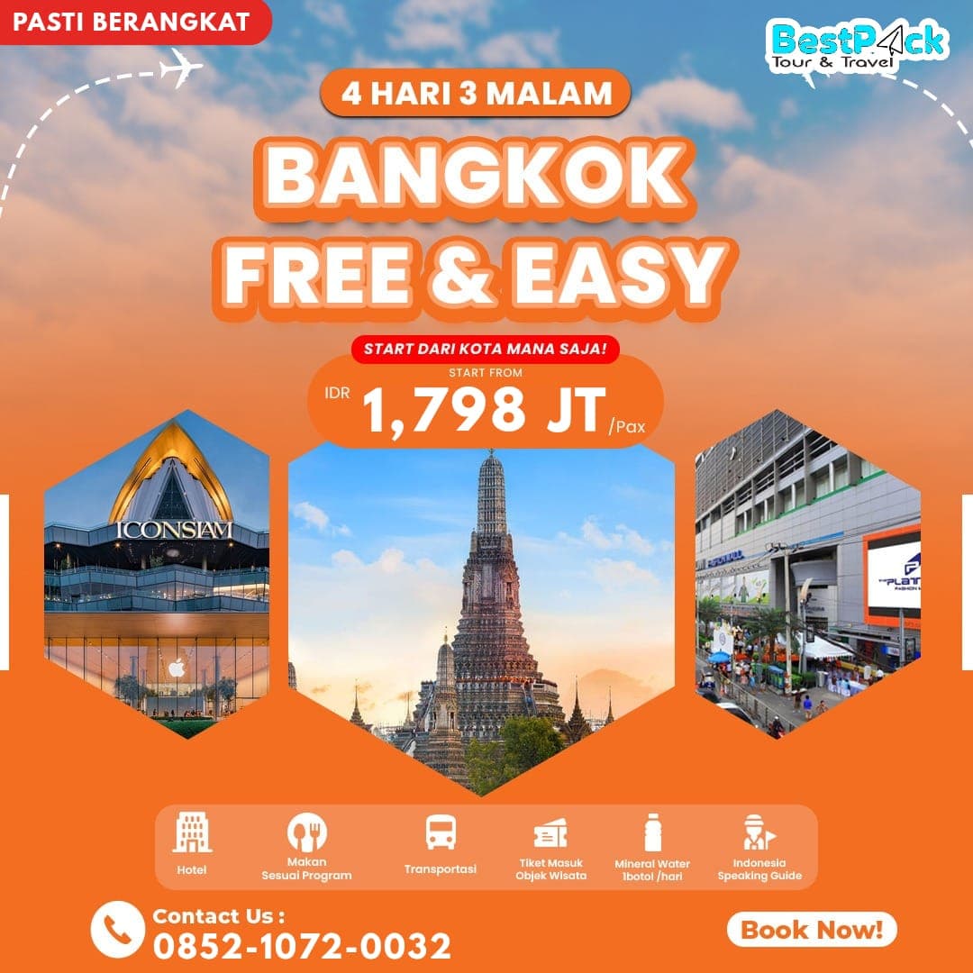 Poster paket Bangkok Free & Easy
