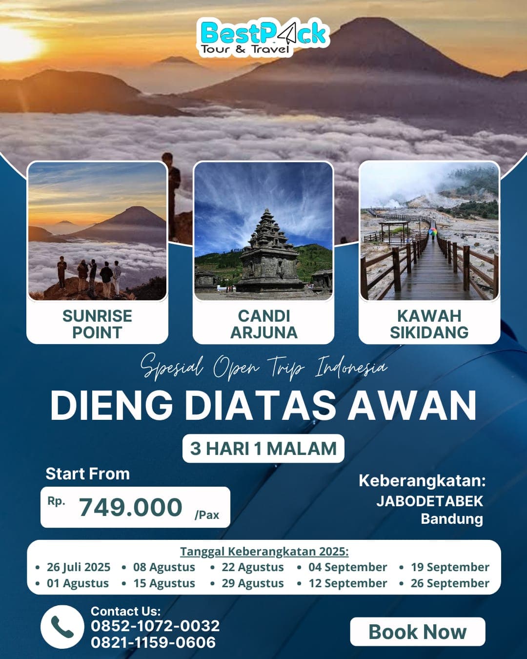 Poster paket Dieng Wonosobo