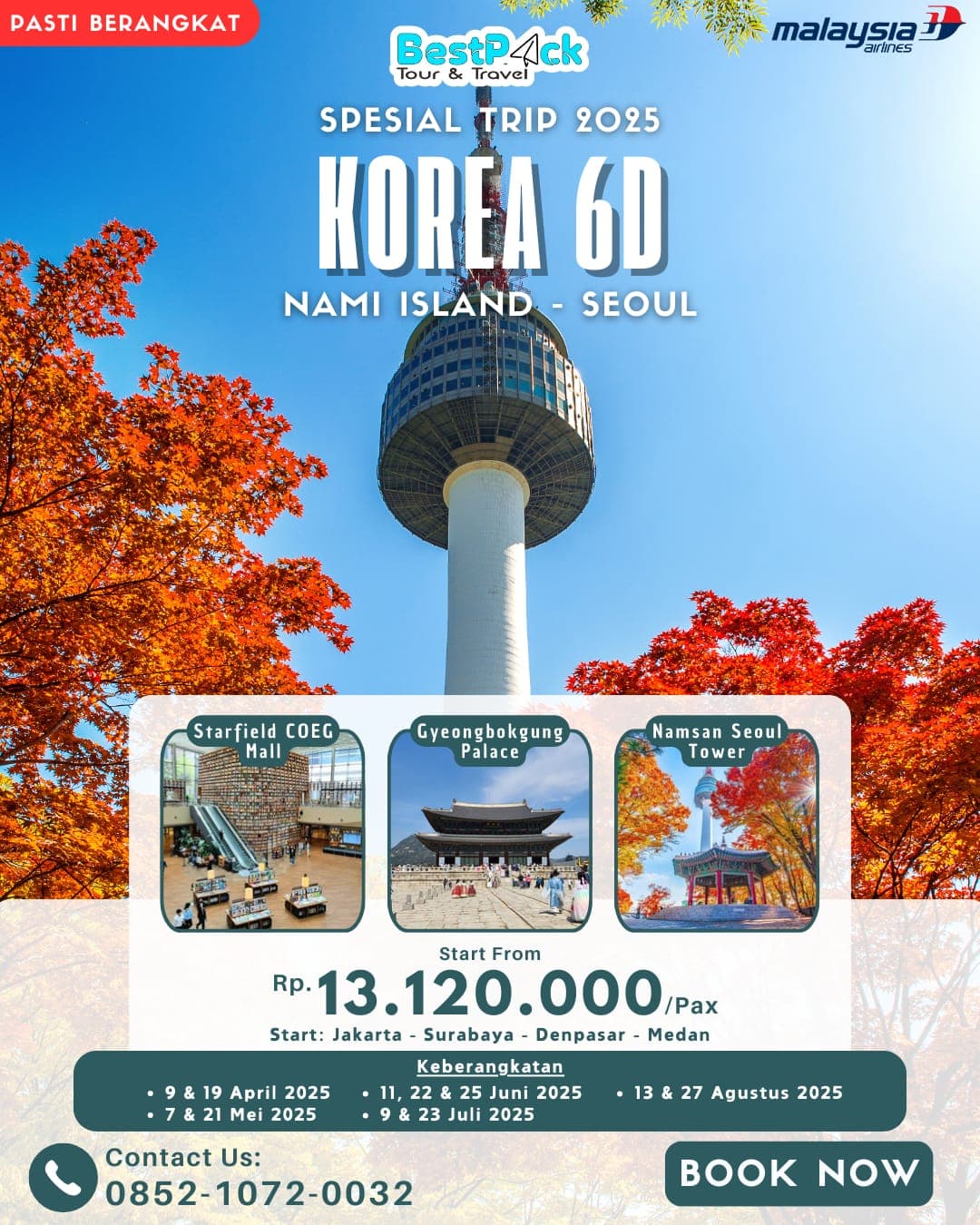 Poster paket Korea 6 Day