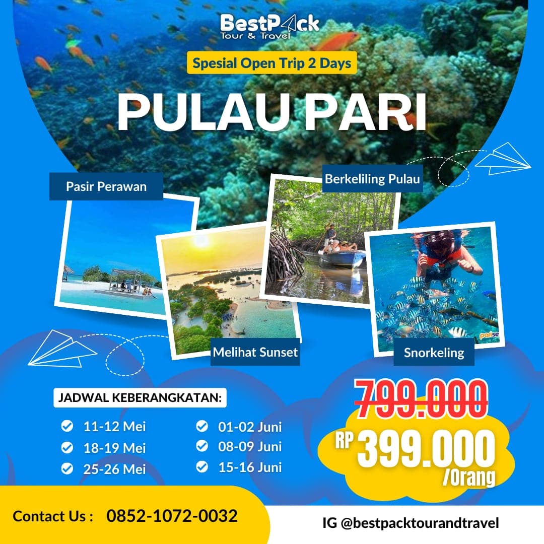 Poster paket Explore Pulau Pari